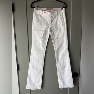 Raven Denim Flare White Jeans